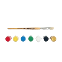 Paint Brush & Paint Pots